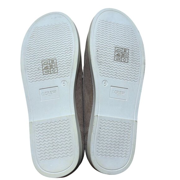 J. Crew Factory Boys' Sueded Loafers Kids' Size 5 in Light Gray New Without Box! - Picture 7 of 9